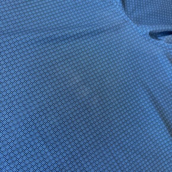 Peter Millar Summer Comfort Polo Navy Duck Sleeve Patch Mens Size Large - Picture 4 of 7